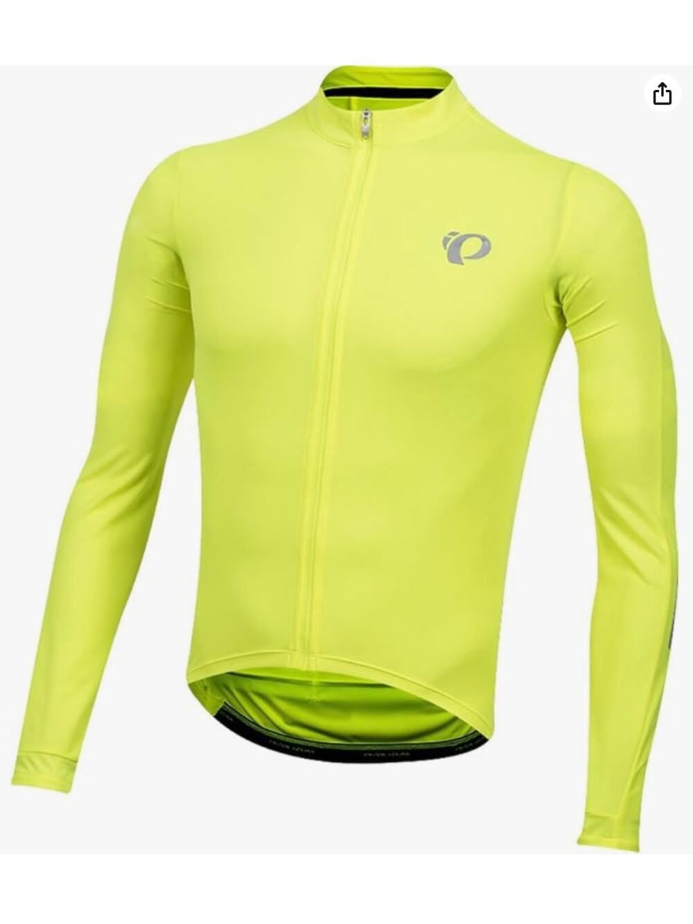 Pearl Izumi Select Persuit Yellow Cycling Jacket Mock Pocket Full Zip Medium M
